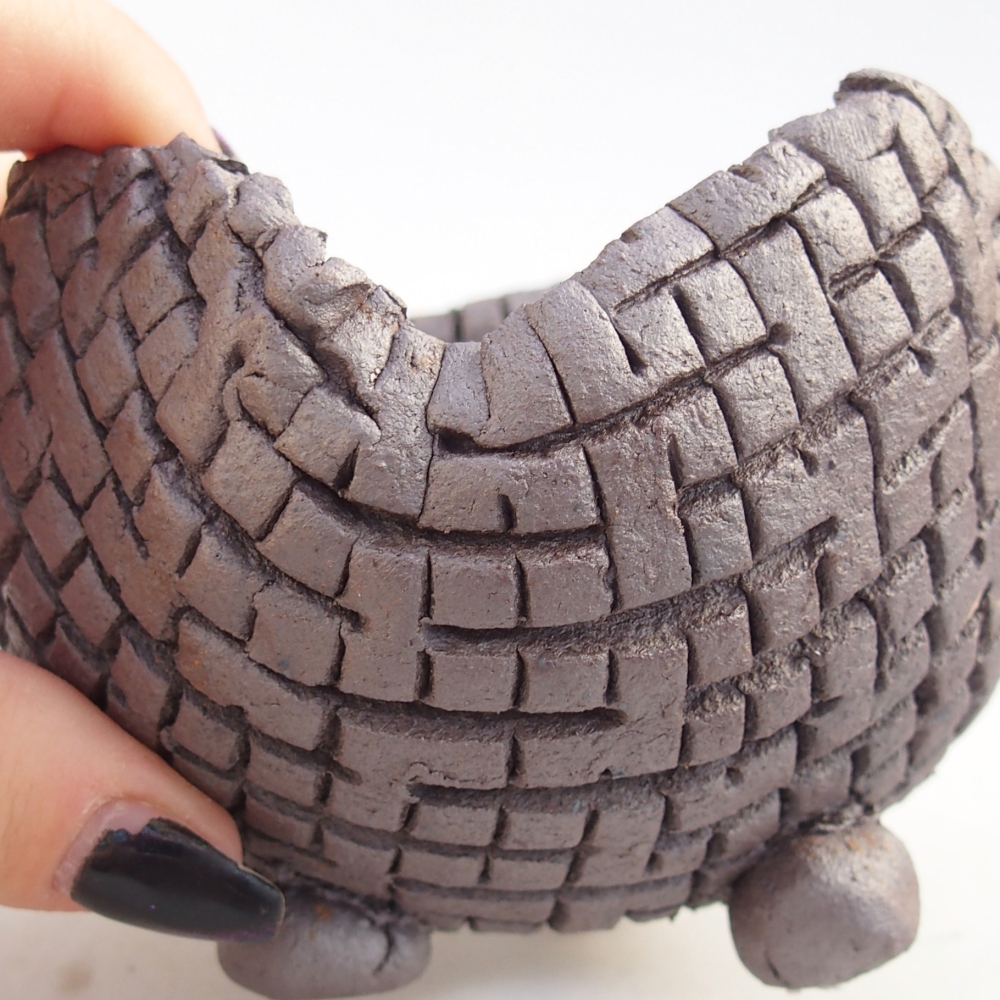 Ceramic Shell 10 x 10 x 7,5 cm , metallic colour