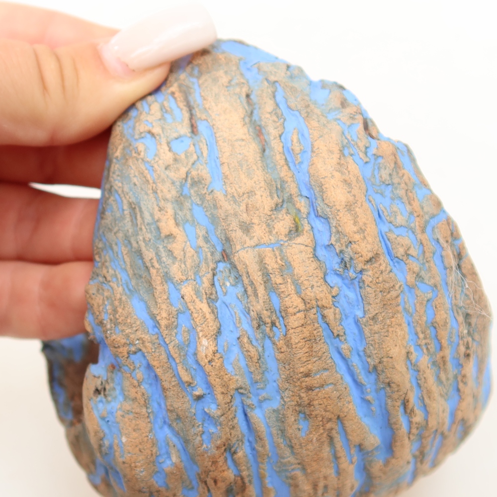 Ceramic Shell  11 x 10 x 11.5 cm, blue
