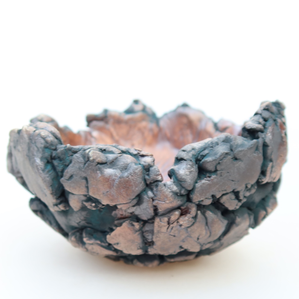 Ceramic Shell  11.5 x 11.5 x 8 cm, green
