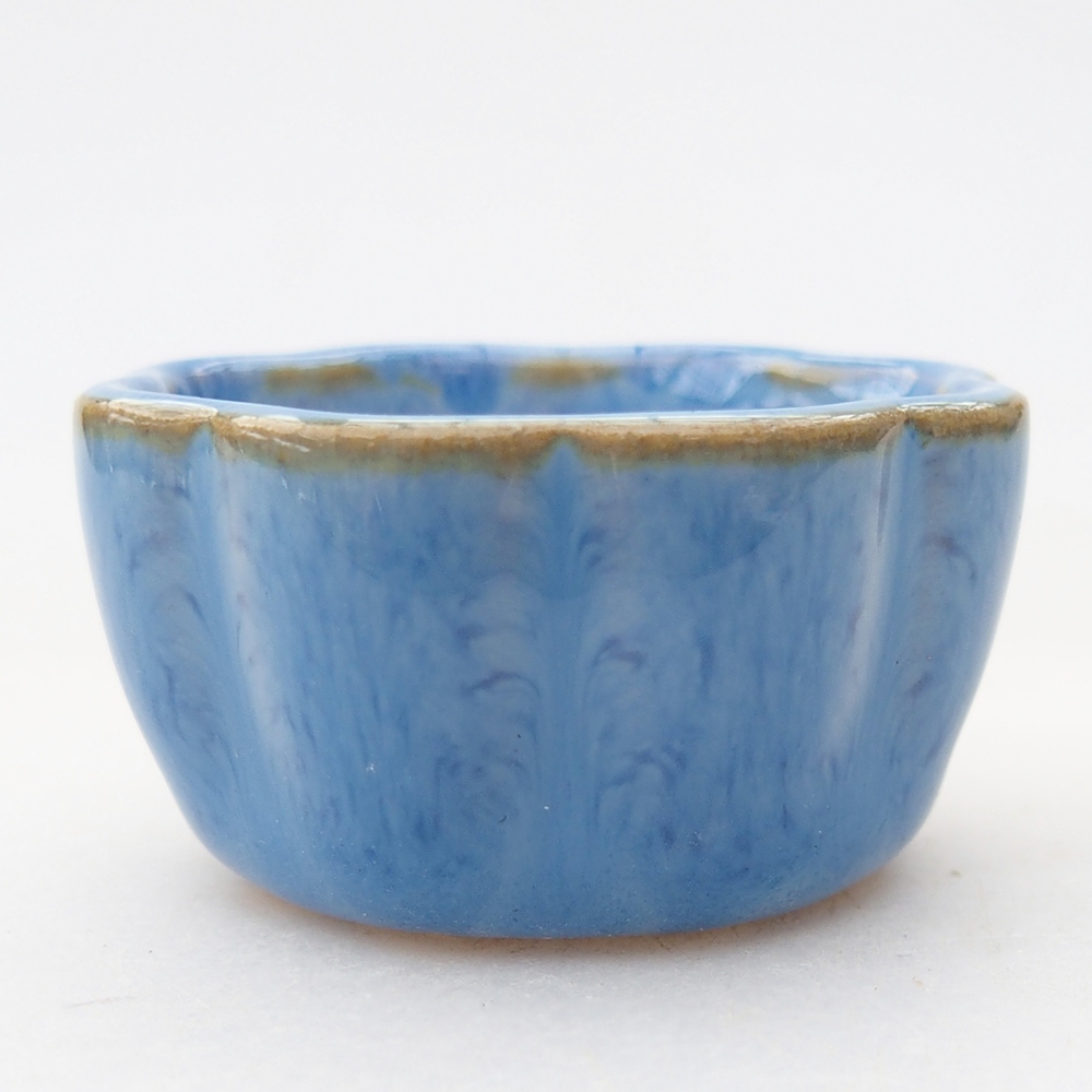 Mini bonsai bowl 4 x 4 x 2 cm, blue