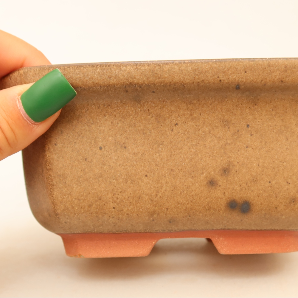 Ceramic Bowl  15 x 12 x 7 cm, brown