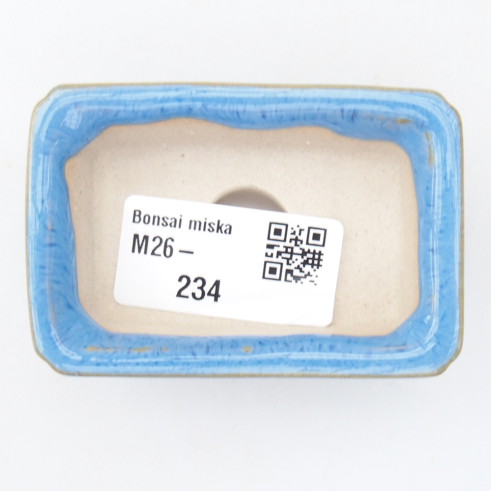 Mini bonsai bowl 7 x 5 x 2 cm, blue