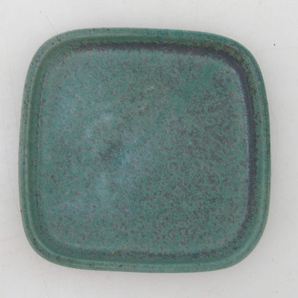 Bonsai bowl square 9 x 9 x 1 cm - green