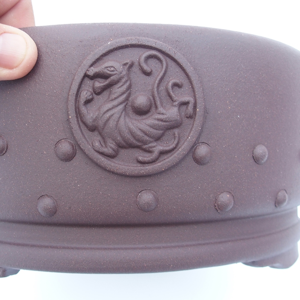 Bowl 25 x 25 x 11,5 cm brown