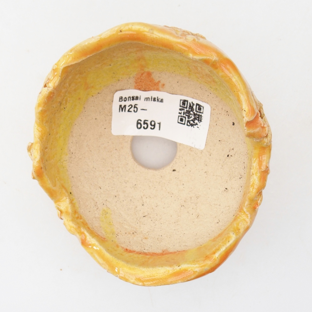 Ceramic shell 8,5 x 8,5 x 6 cm , yellow