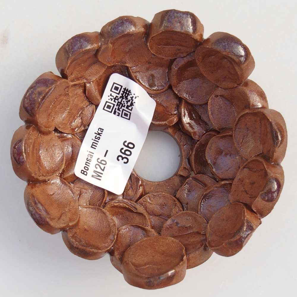 Ceramic Shell 8,5 x 8,5 x 4 cm , colour brown