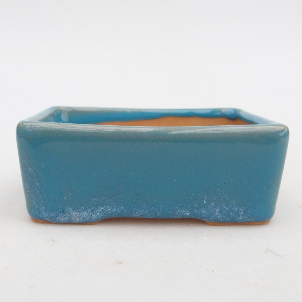 Ceramic bonsai bowl 9,5 x 7 x 3,5 cm, colour blue
