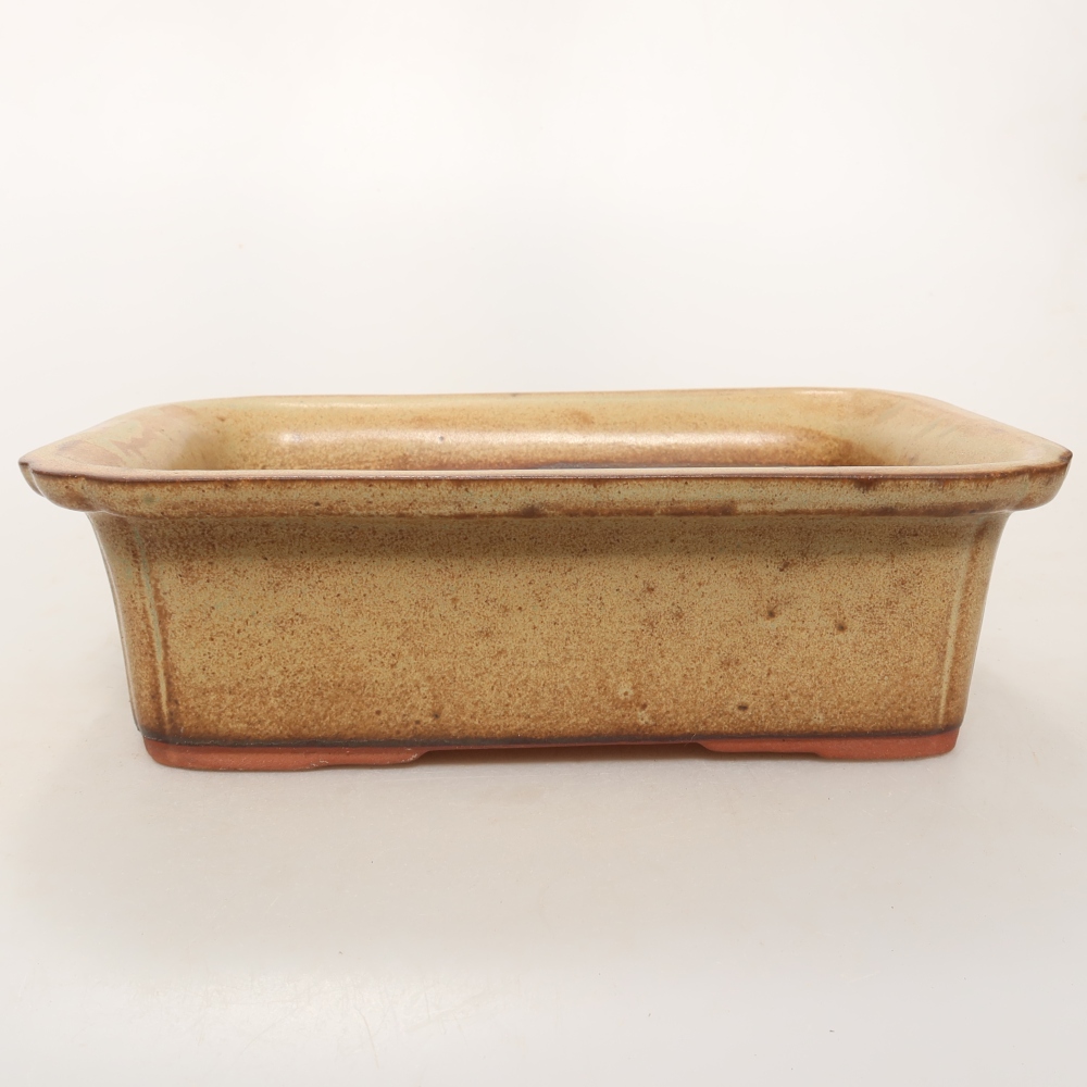 Ceramic Bowl  20 x 15.5 x 6 cm, brown
