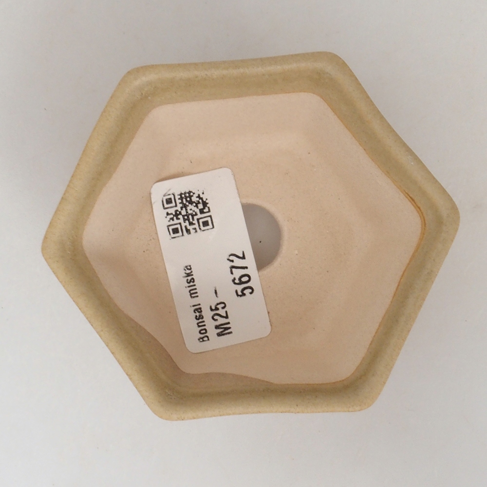 Mini bonsai bowl 8 x 7 x 4 cm, color brown