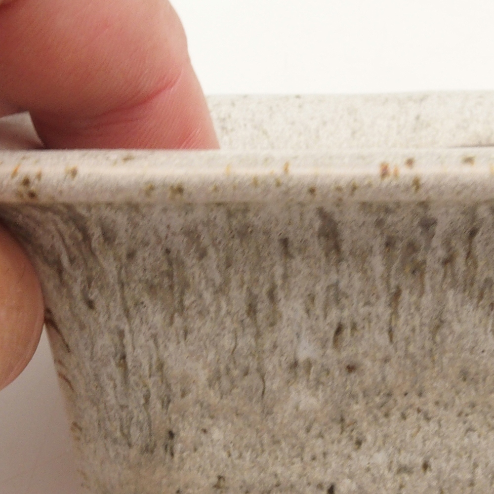 Bonsai bowl H11 - 11.5 x 10 x 4 cm. - beige