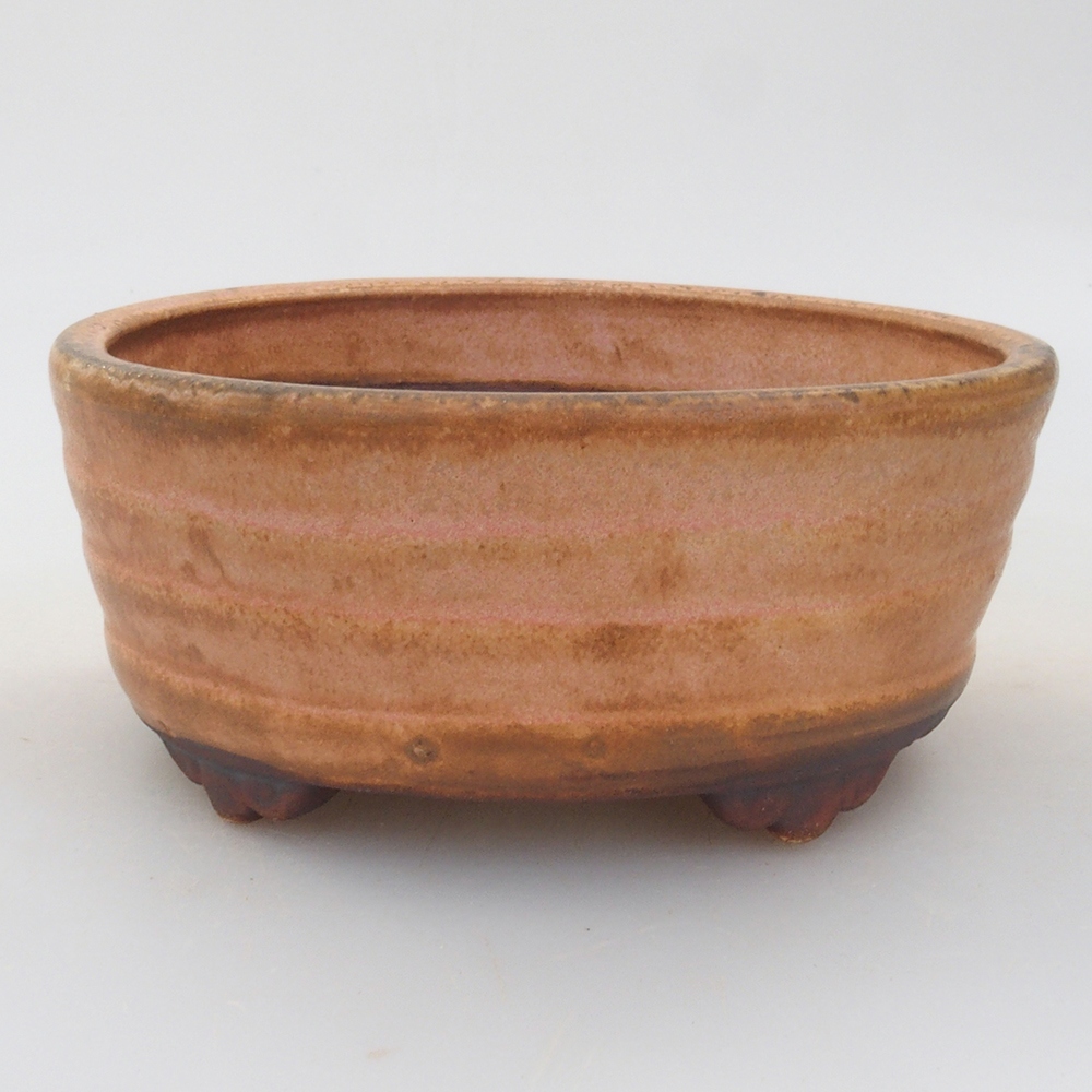 Ceramic bonsai bowl 10,5 x 9 x 4 cm, color pink