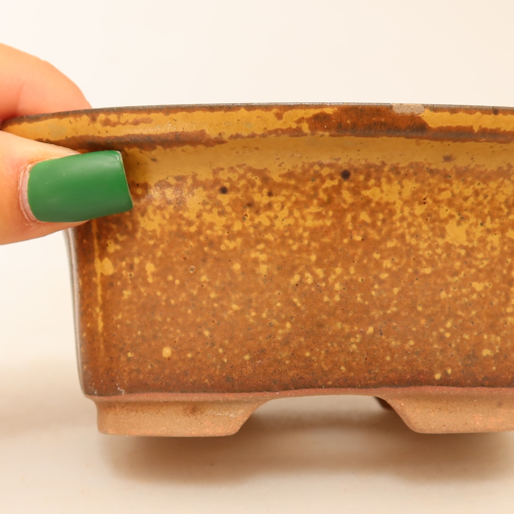Ceramic Bowl  13 x 10.5 x 5.5 cm, yellow