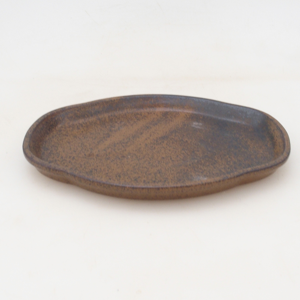 Ceramic bowl H02 - 17.5 x 12 x 1 cm - brown