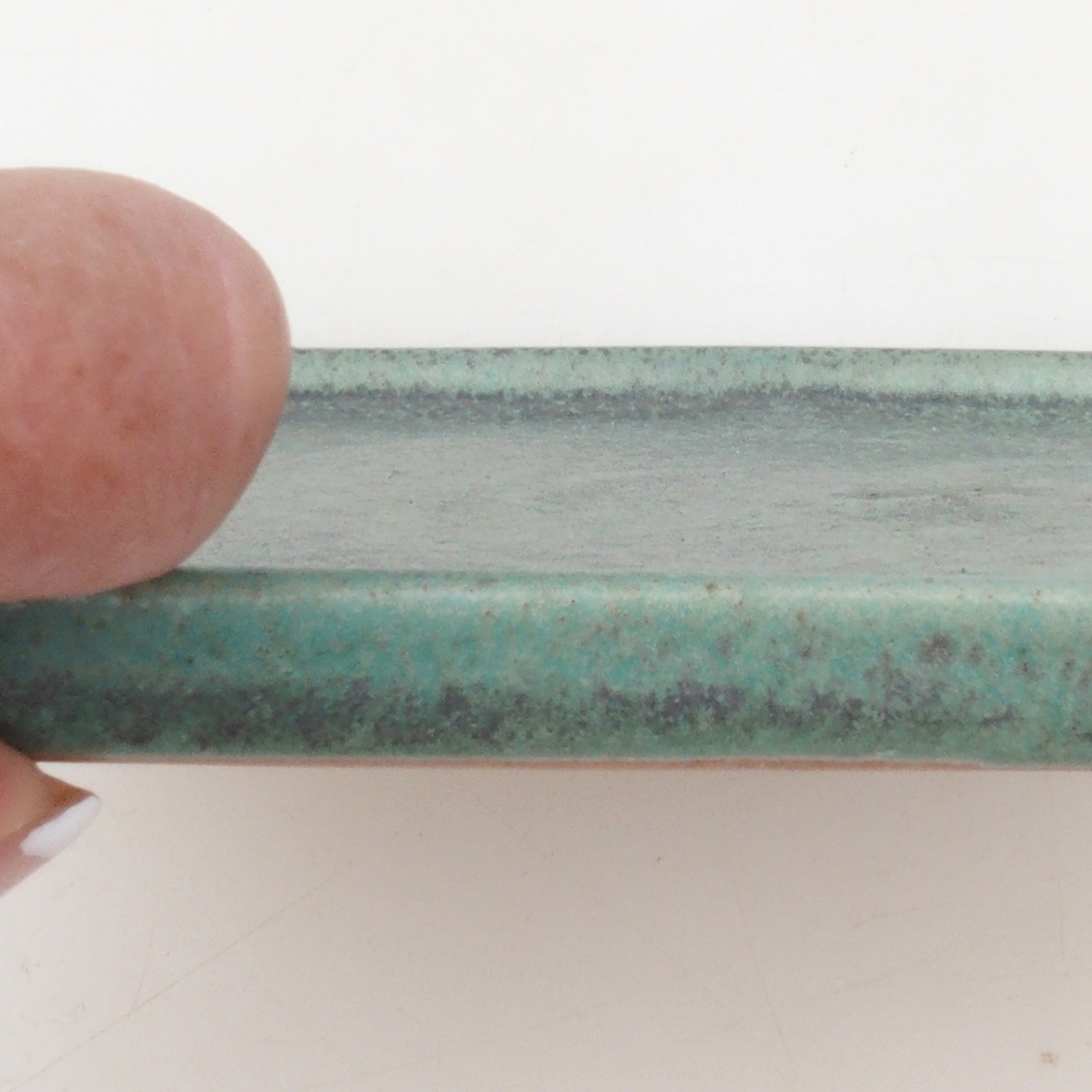 Bonsai bowl square L - 14 x 14 x 1 cm - green