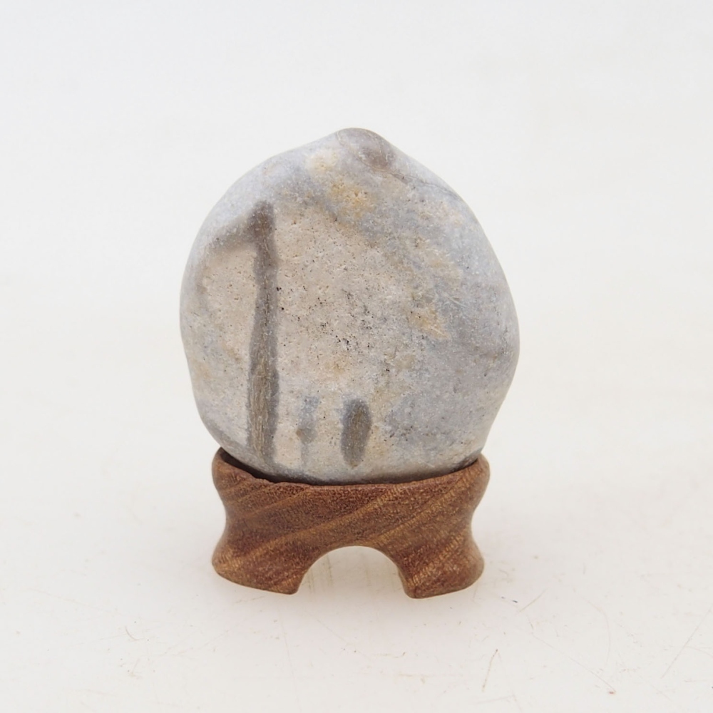 Suiseki - Stone with DAI (wooden pad)