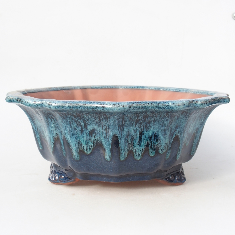 Bowl 30,5 x 30,5 x 11,5 cm blue-white