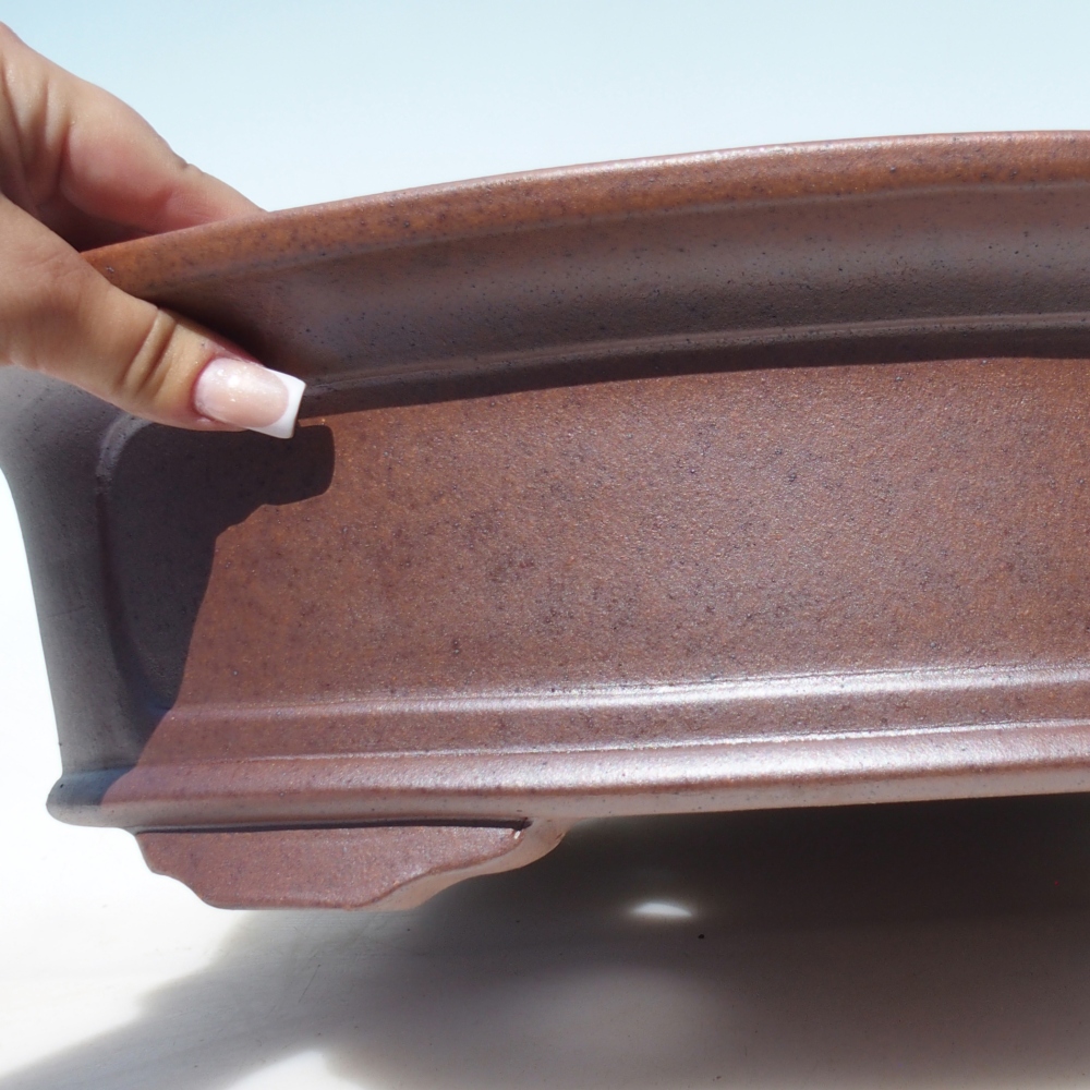 Bowl 48 x 36 x 12 cm brown - PERSONAL COLLECTION OR PALLET TRANSPORT ONLY