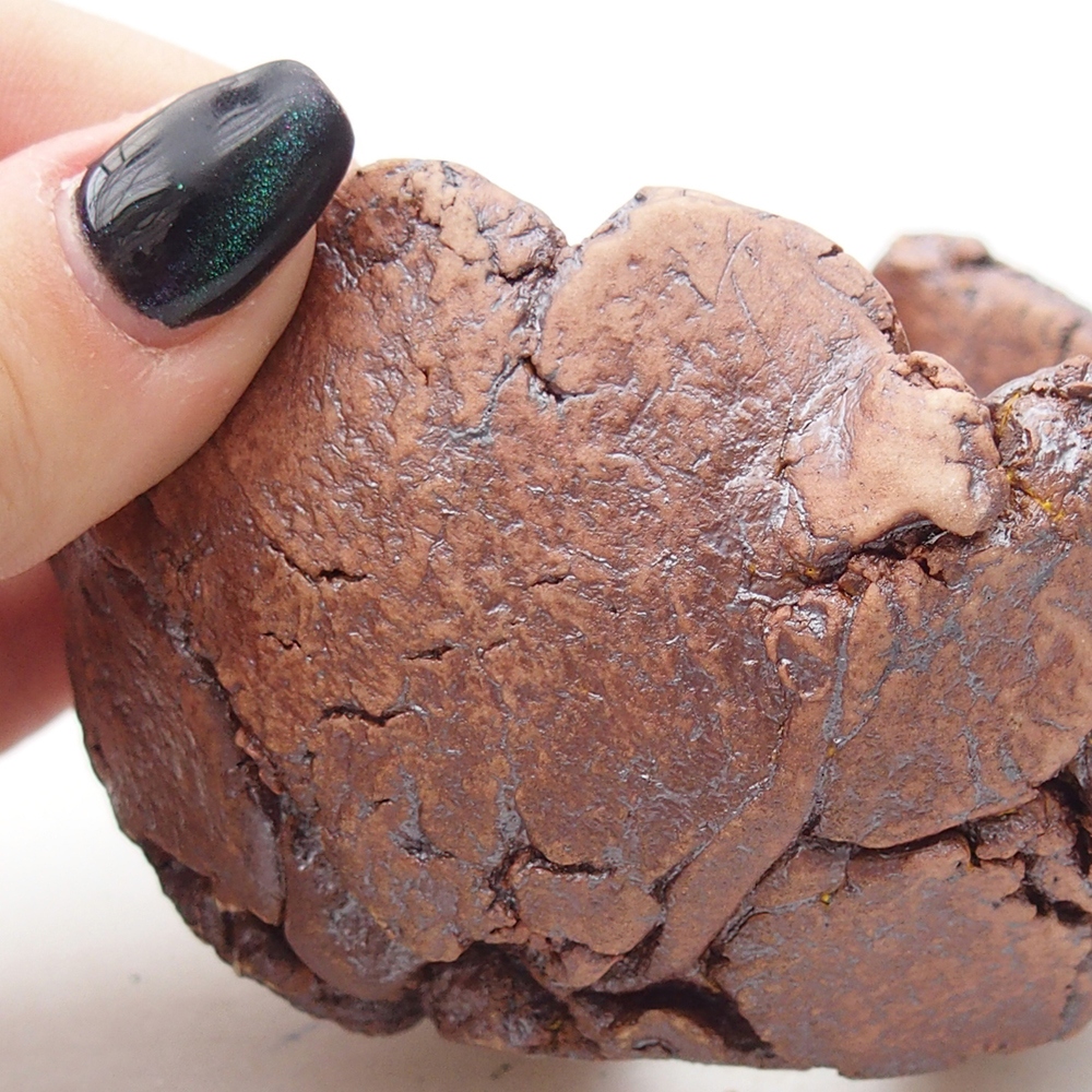 Ceramic Shell 9,5 x 8,5 x 5,5 cm , colour brown