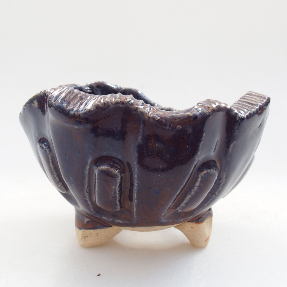 Ceramic shell 8 x 7 x 5,5 cm, color blue