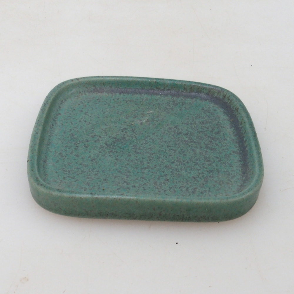 Bonsai bowl square 9 x 9 x 1 cm - green