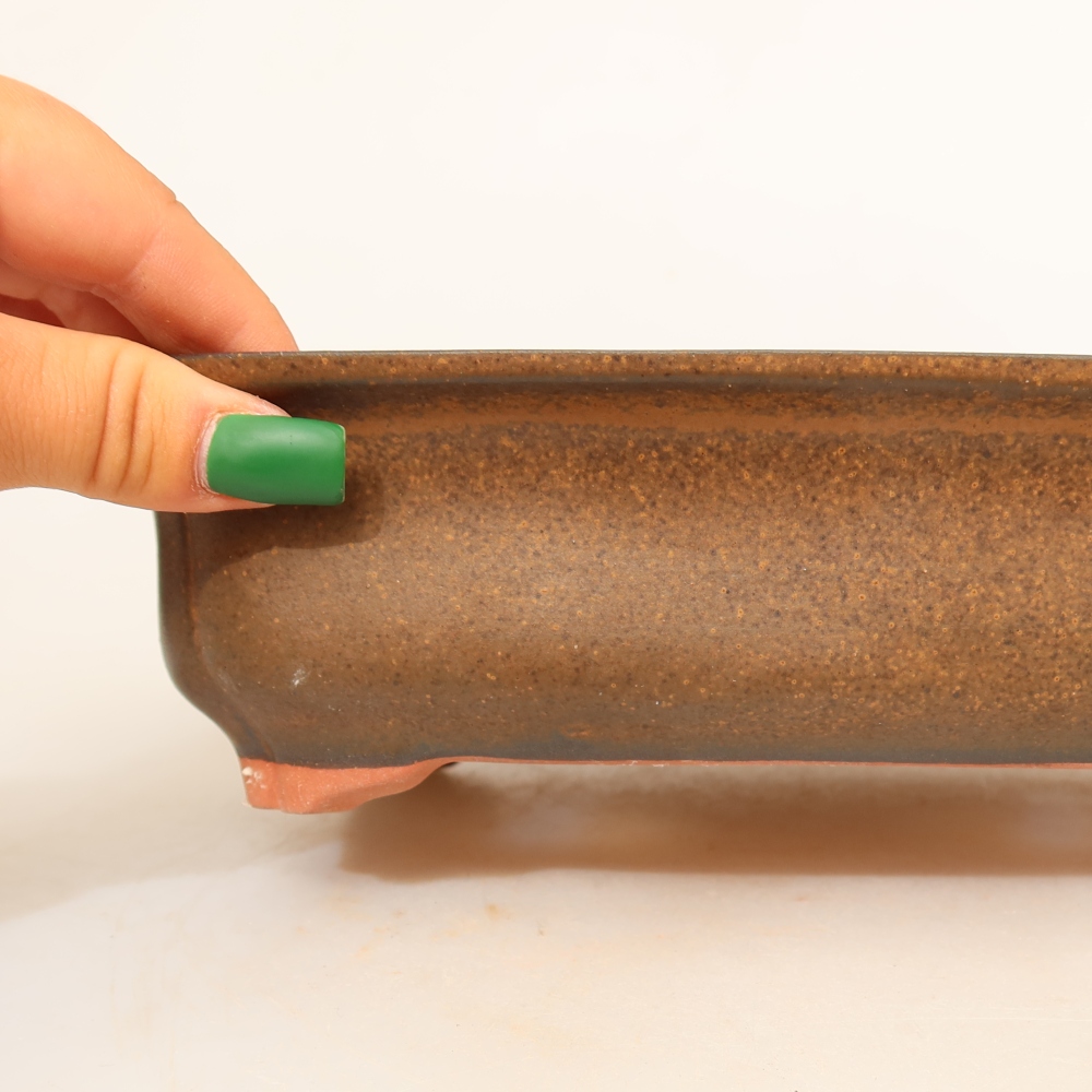 Ceramic Bowl, 24 x 17 x 6 cm, brown