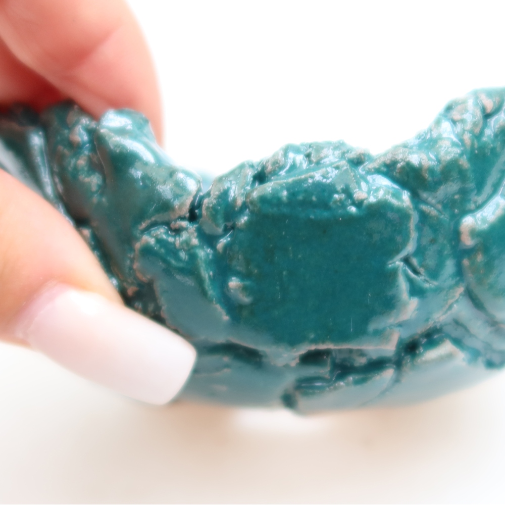 Ceramic Shell  10.5 x 10 x 5.5 cm, green