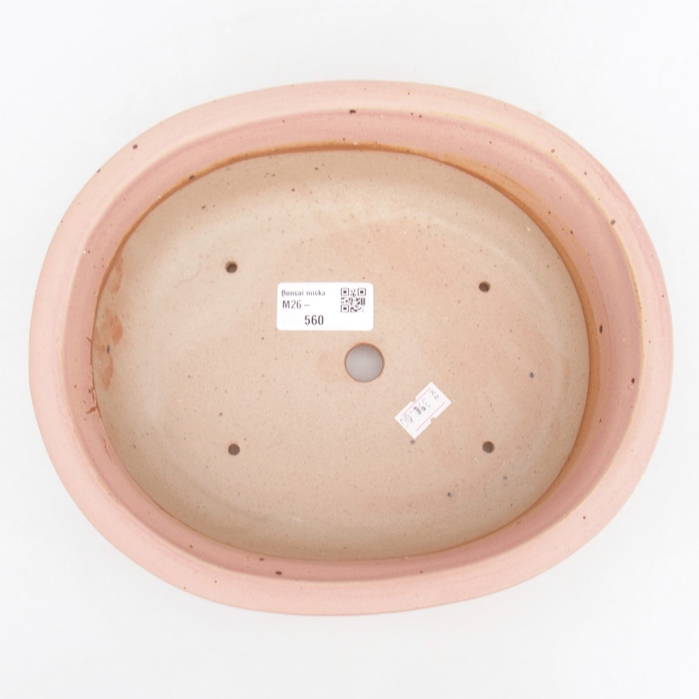 Ceramic bonsai bowl 23 x 19 x 7 cm, pink