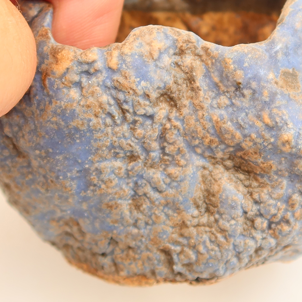 Ceramic Eggshell, 5 x 5 x 6 cm, blue