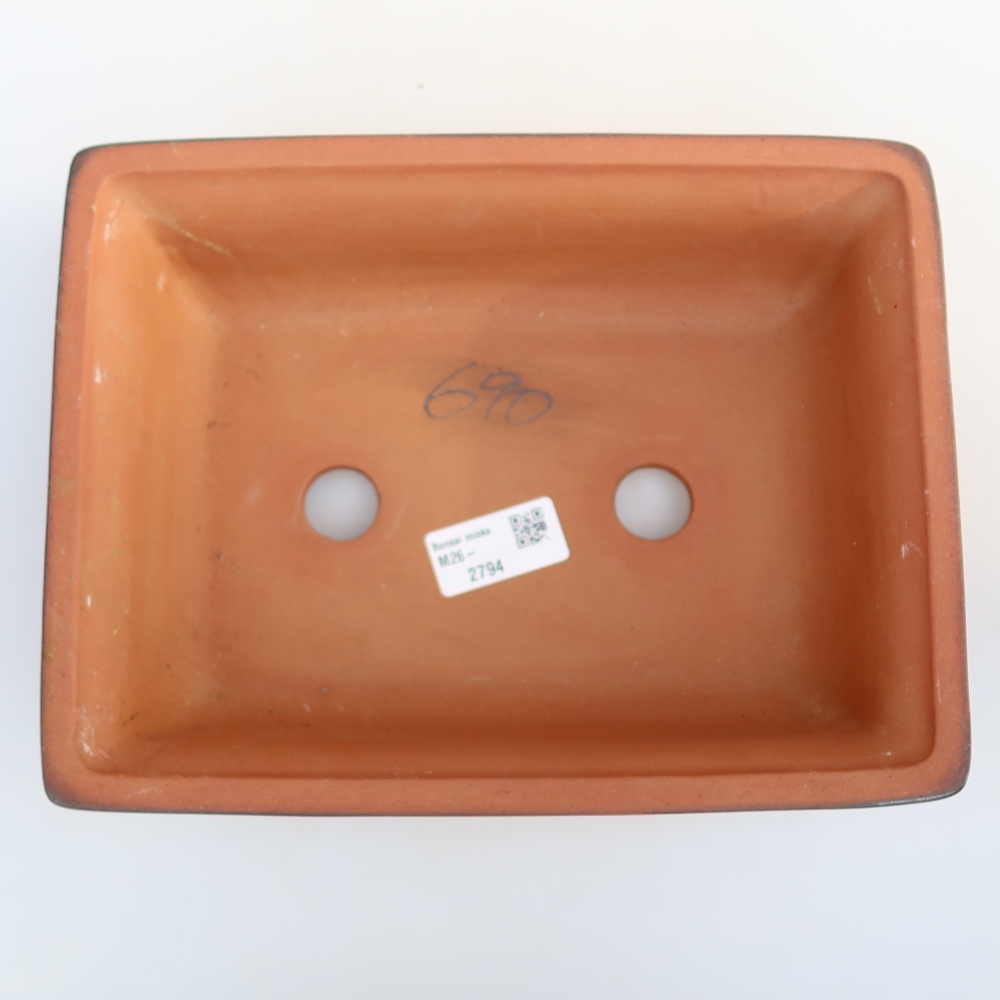 Ceramic Bowl  24.5 x 19 x 7 cm, brick red