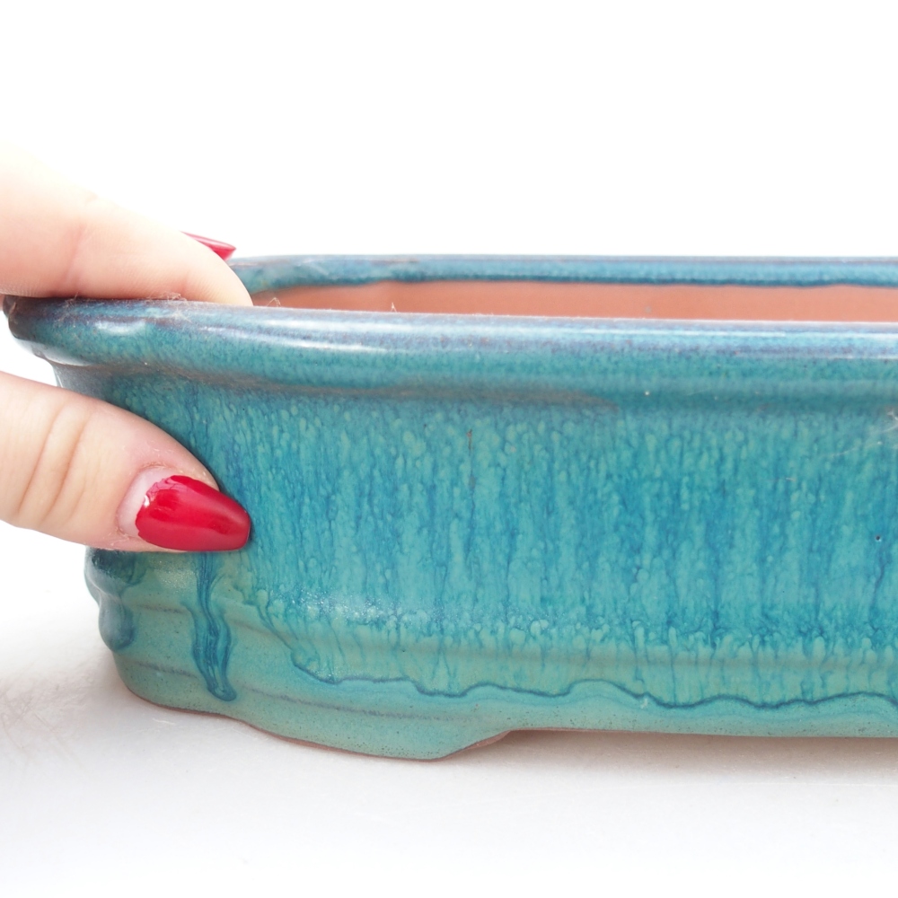 Bowl 26 x 21 x 6,5 cm blue-green