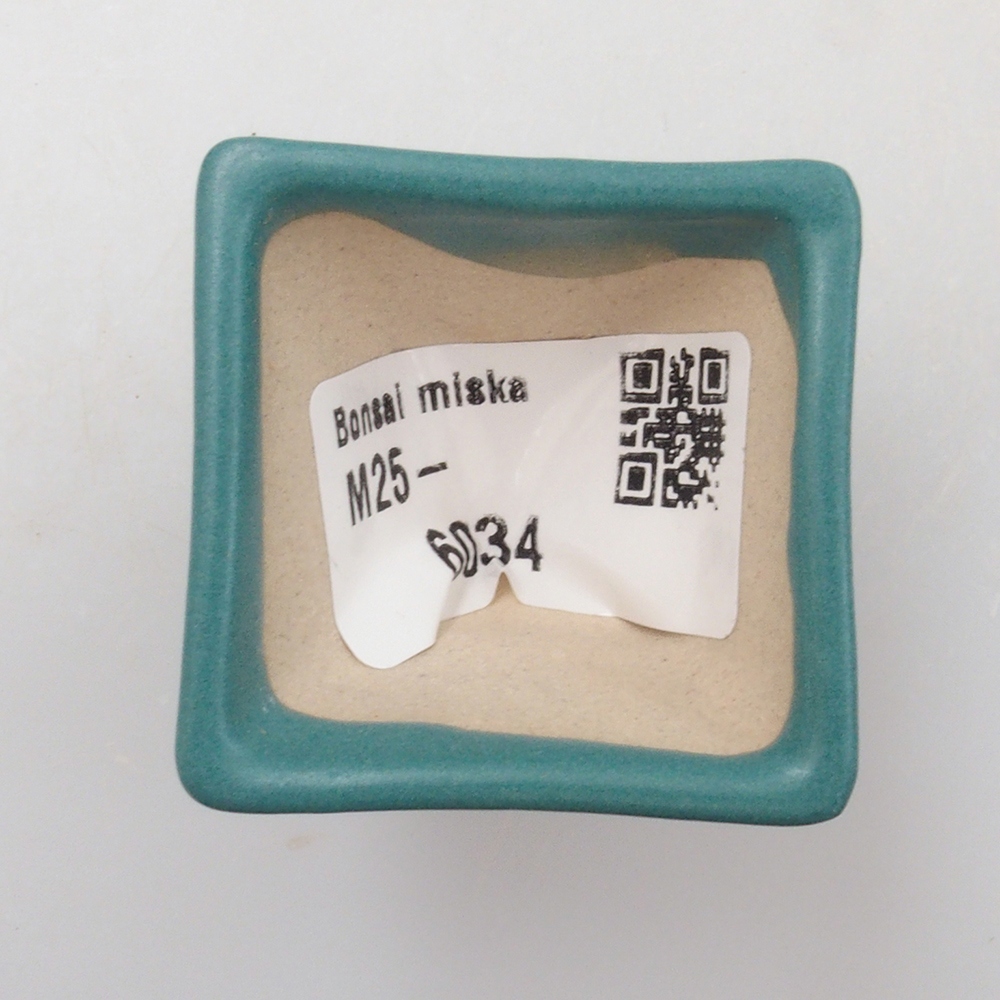 Ceramic bonsai bowl 4 x 4 x 3,5 cm, color blue
