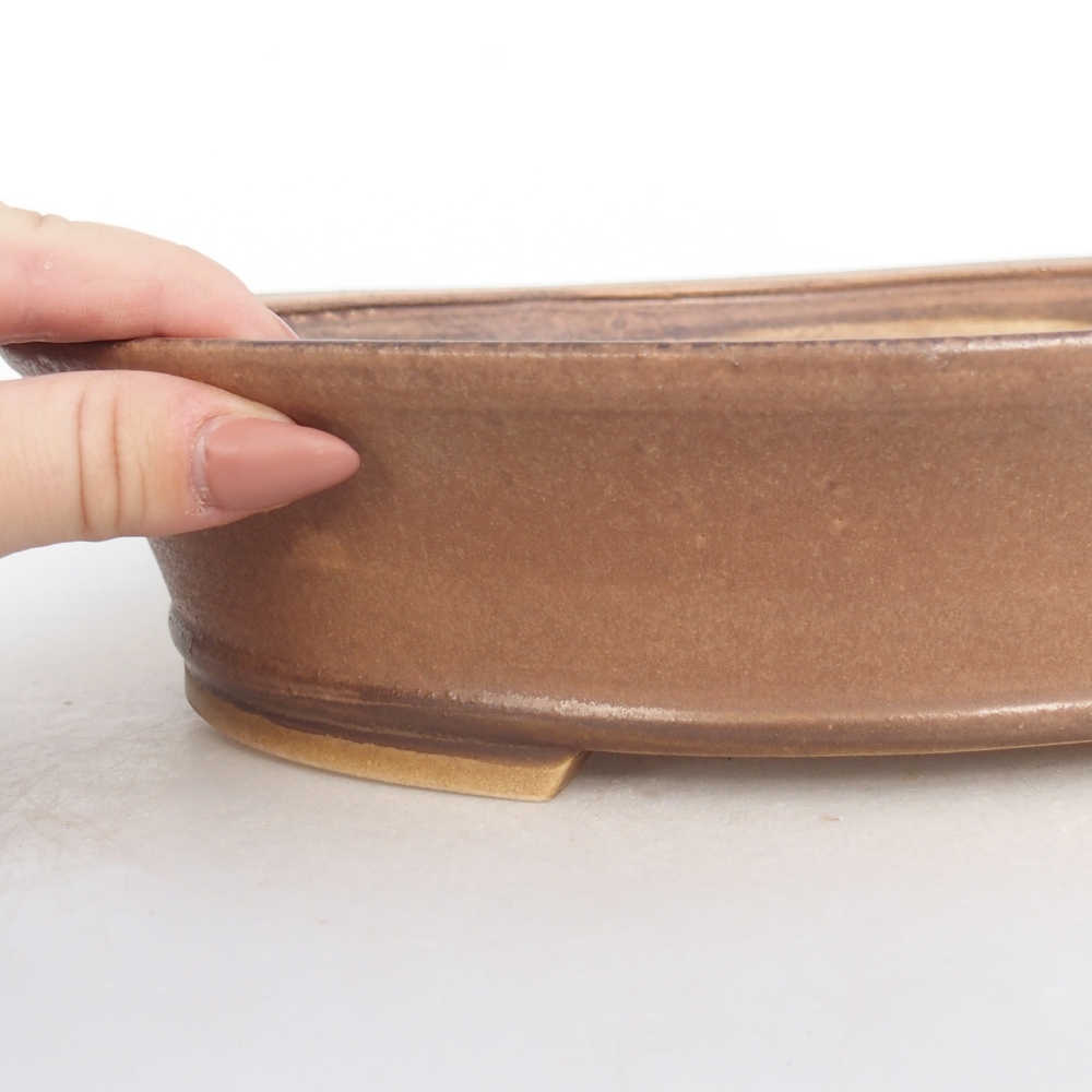Ceramic bonsai bowl 28 x 25 x 6 cm, pink