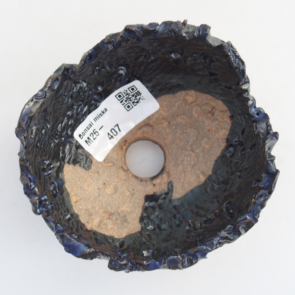 Ceramic Shell 10 x 9 x 7 cm , colour blue