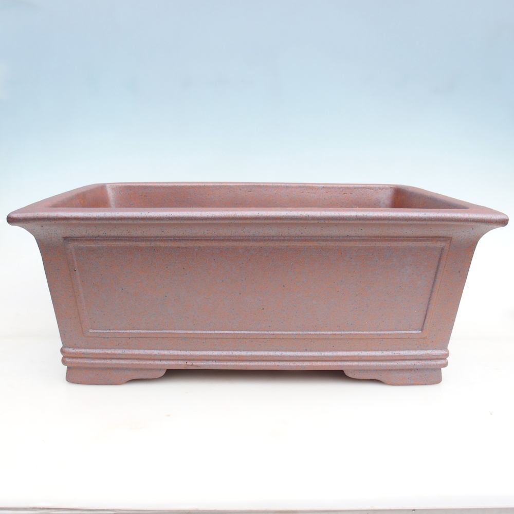 Ceramic bonsai bowl 52 x 37 x 20 cm , metal colour - PERSONAL COLLECTION ONLY or pallet transport