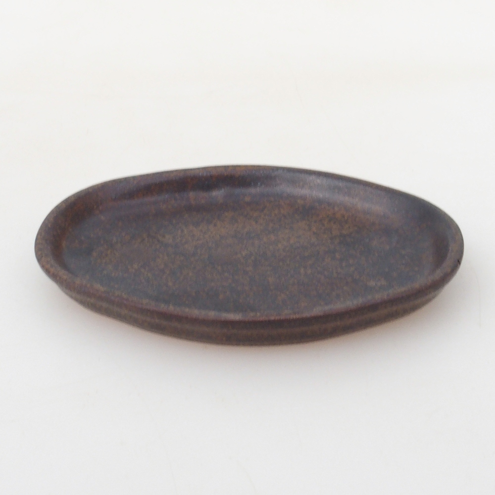 Ceramic bowl H05 -11 x 8.5 x 1 cm - brown