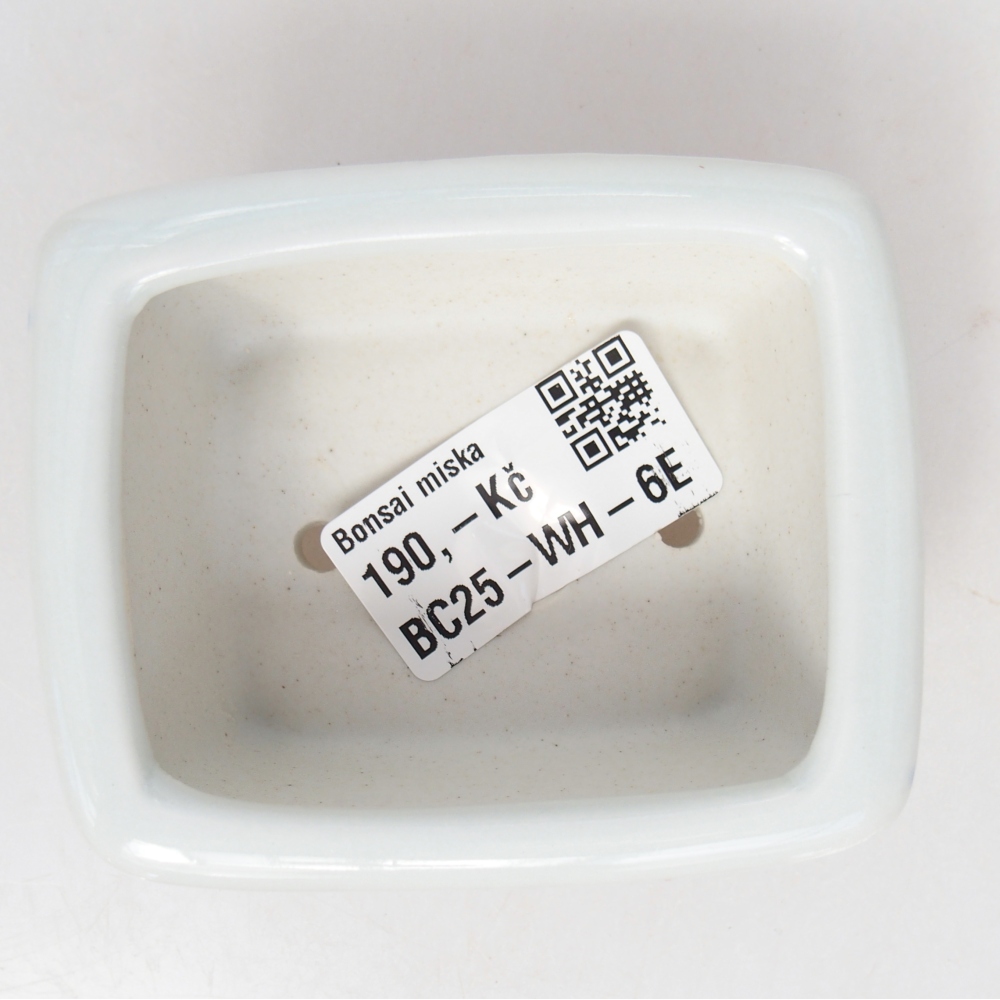 Mini bonsai bowl 8 x 6,5 x 3,5 cm, white
