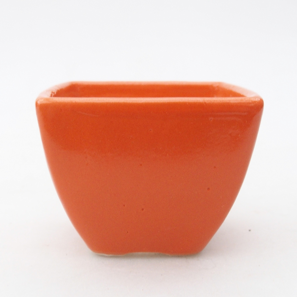 Mini bonsai bowl 5,5 x 5,5 x 4,5 cm, orange