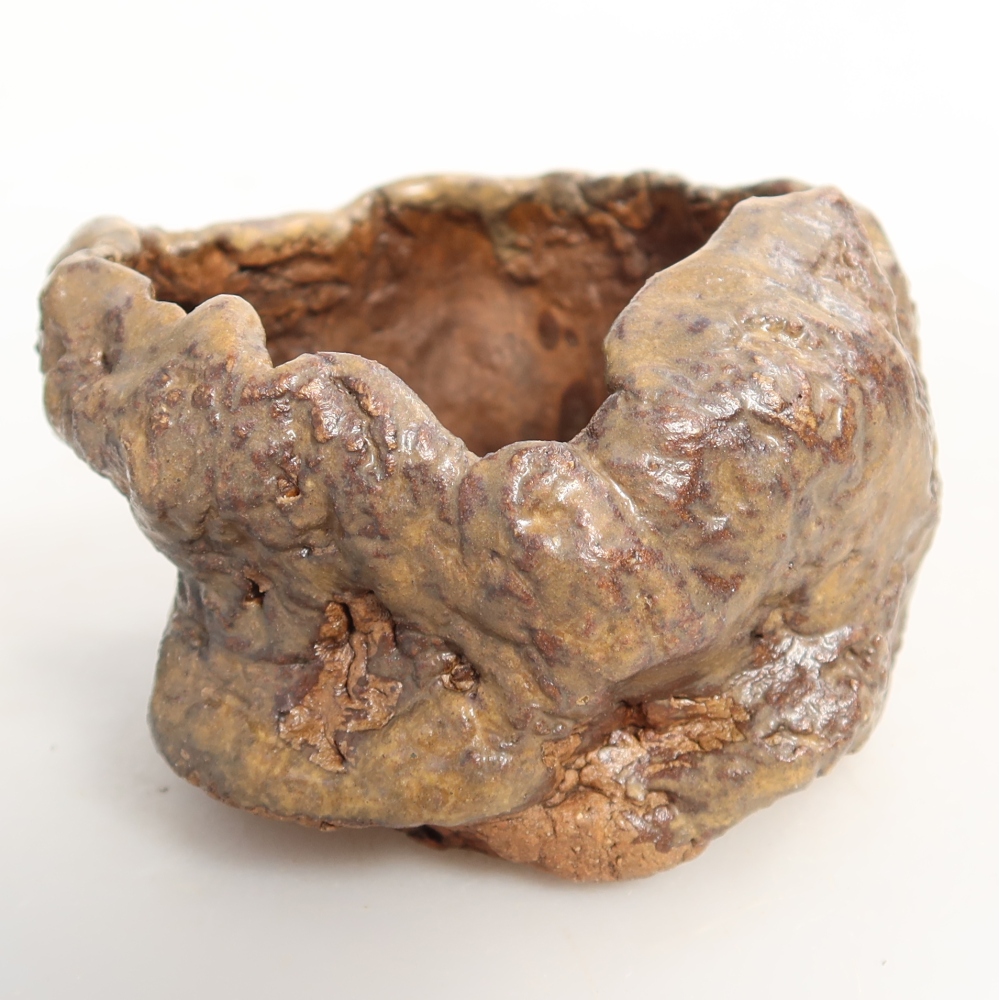 Ceramic Shell, 7.5 x 7.5 x 5.5 cm, brown
