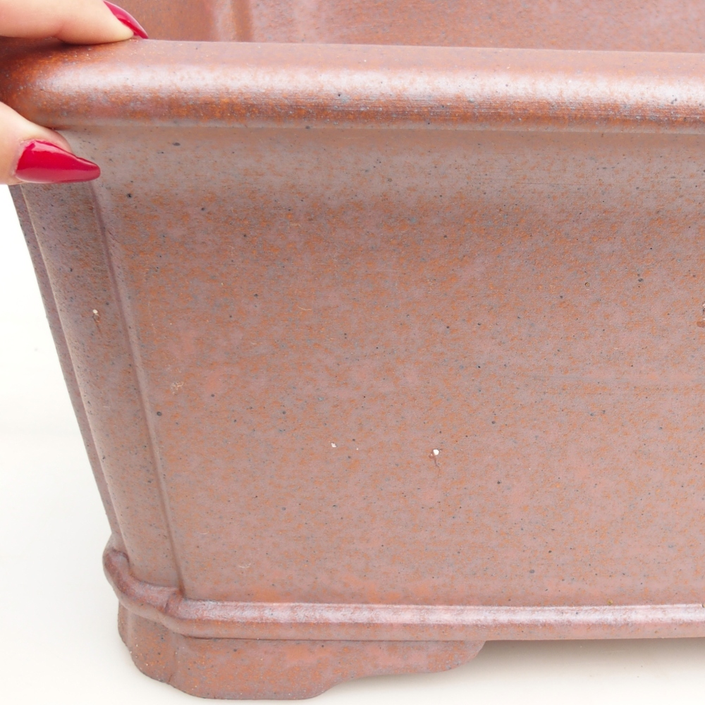 Ceramic bonsai bowl 51,5 x 37,5 x 20 cm , metal colour - PERSONAL COLLECTION ONLY or pallet transport