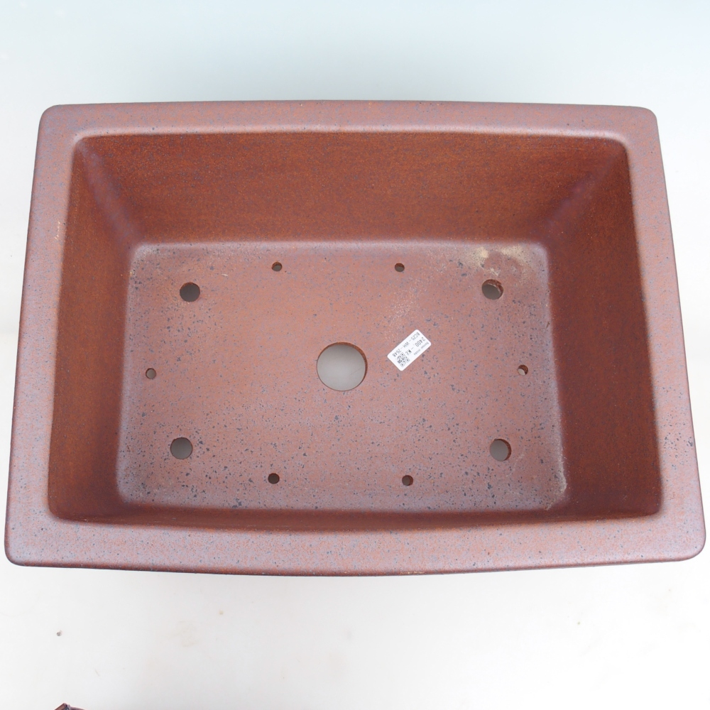 Ceramic bonsai bowl 51 x 38 x 21 cm , metal colour - PERSONAL COLLECTION ONLY or pallet transport