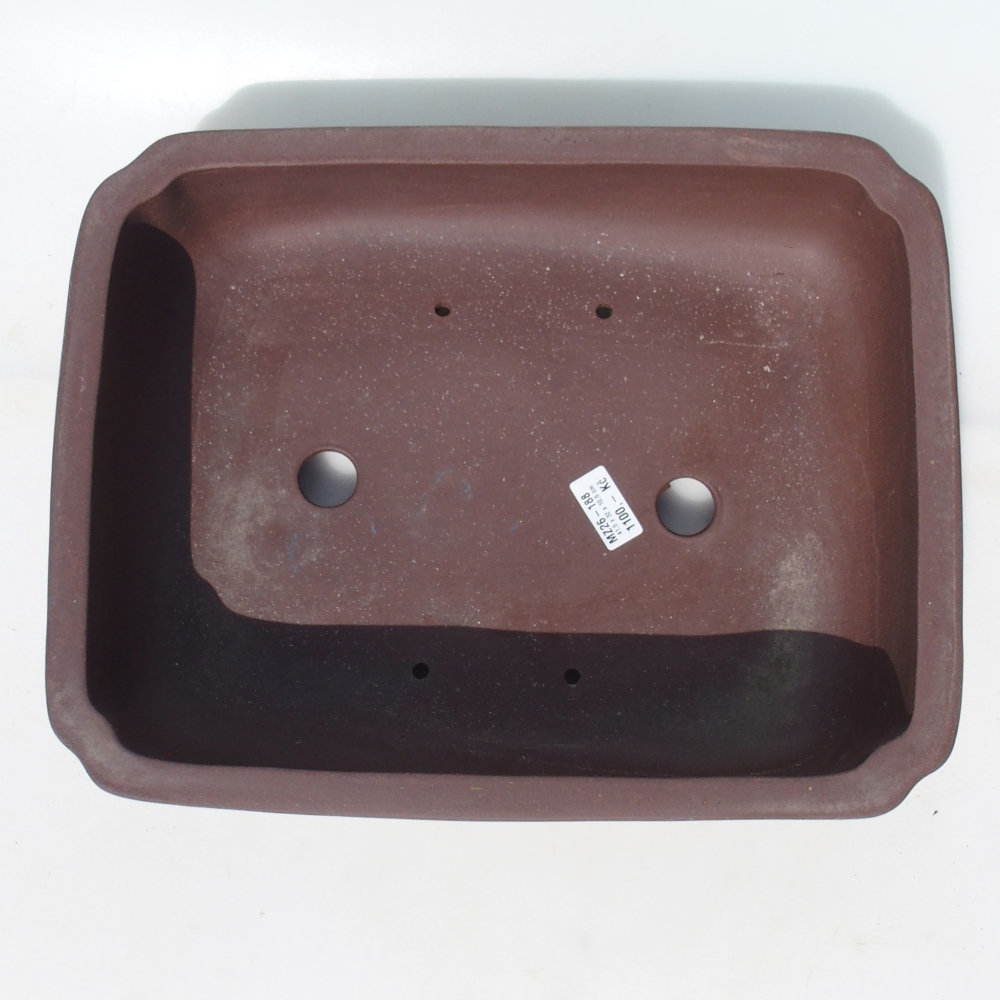 Bonsai bowl 41,5 x 32 x 10,5 cm birch brown