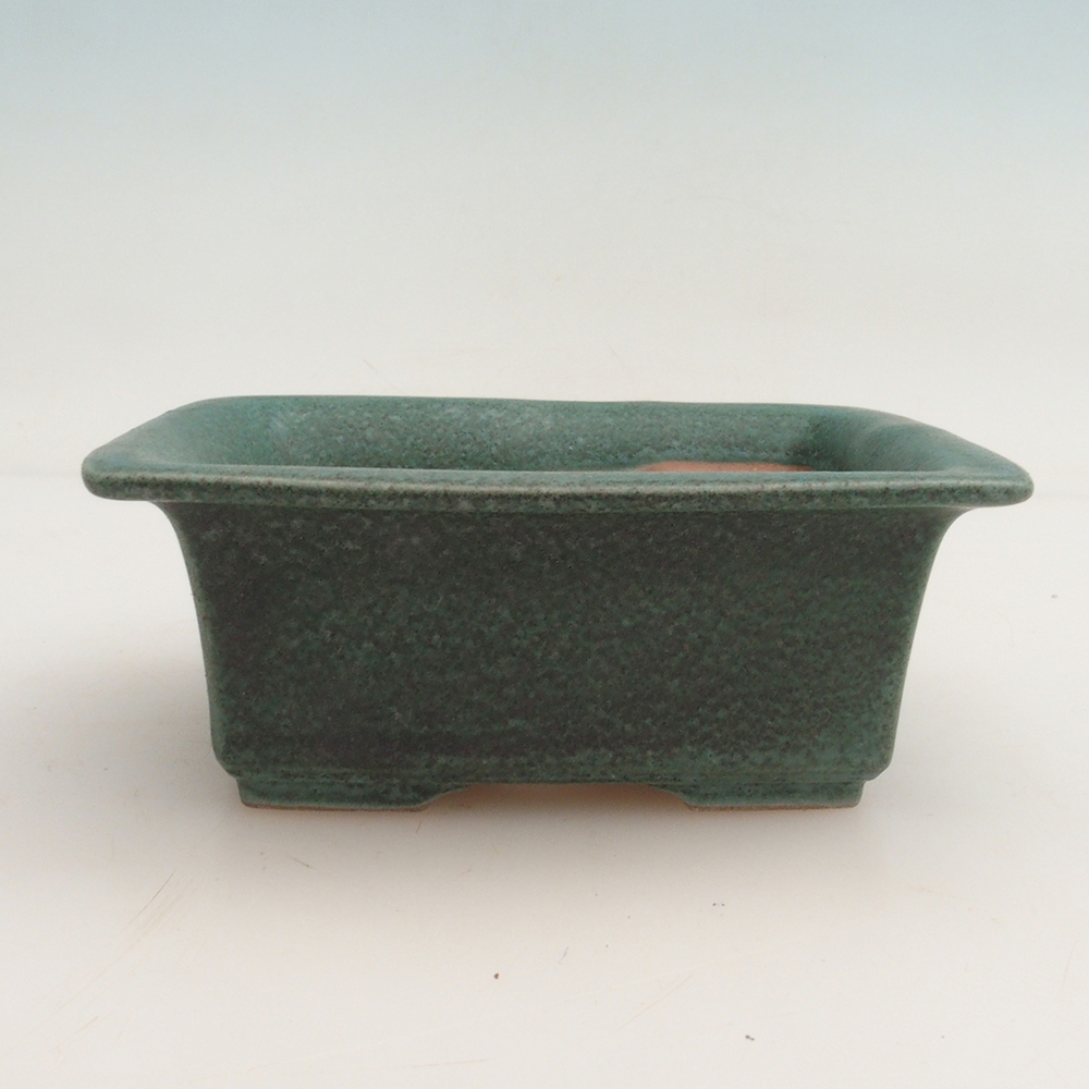 Bonsai bowl H11 - 11.5 x 10 x 4 cm. - green
