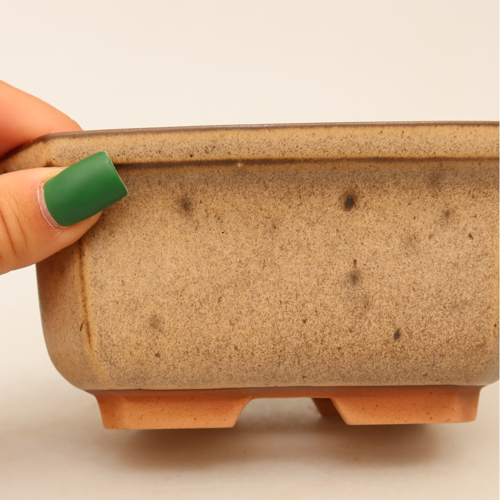 Ceramic Bowl  15 x 12 x 7 cm, brown