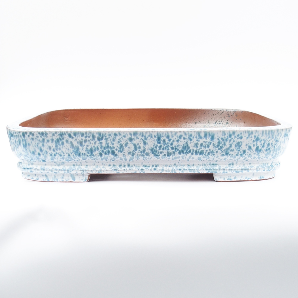 Bowl 63 x 42 x 12 cm blue-white