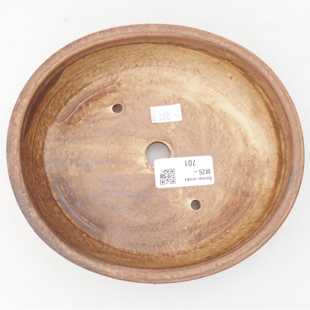 Ceramic bonsai bowl 18,5 x 16,5 x 4,5 cm, pink