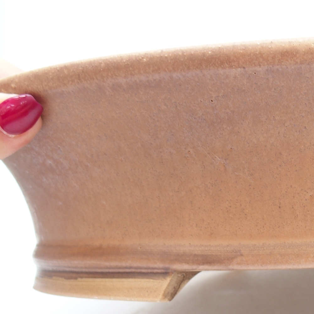 Ceramic bonsai bowl 32 x 29 x 7 cm, color pink