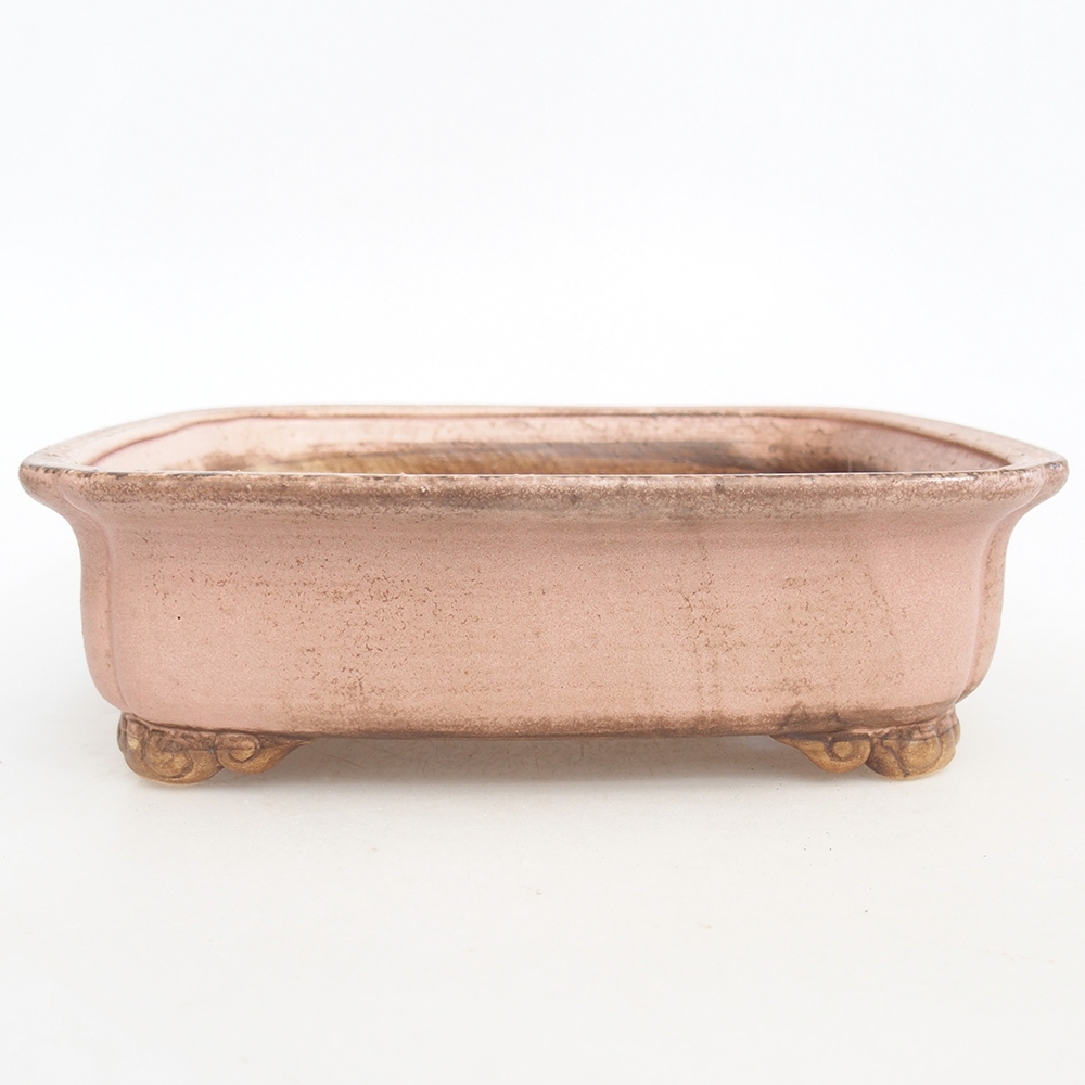 Ceramic bonsai bowl 20 x 17 x 6 cm, pink