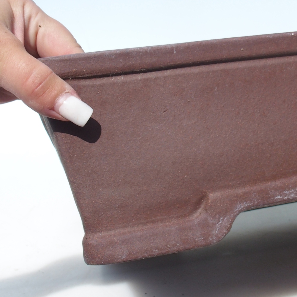 Bonsai bowl 40 x 32,5 x 10,5 cm birch brown