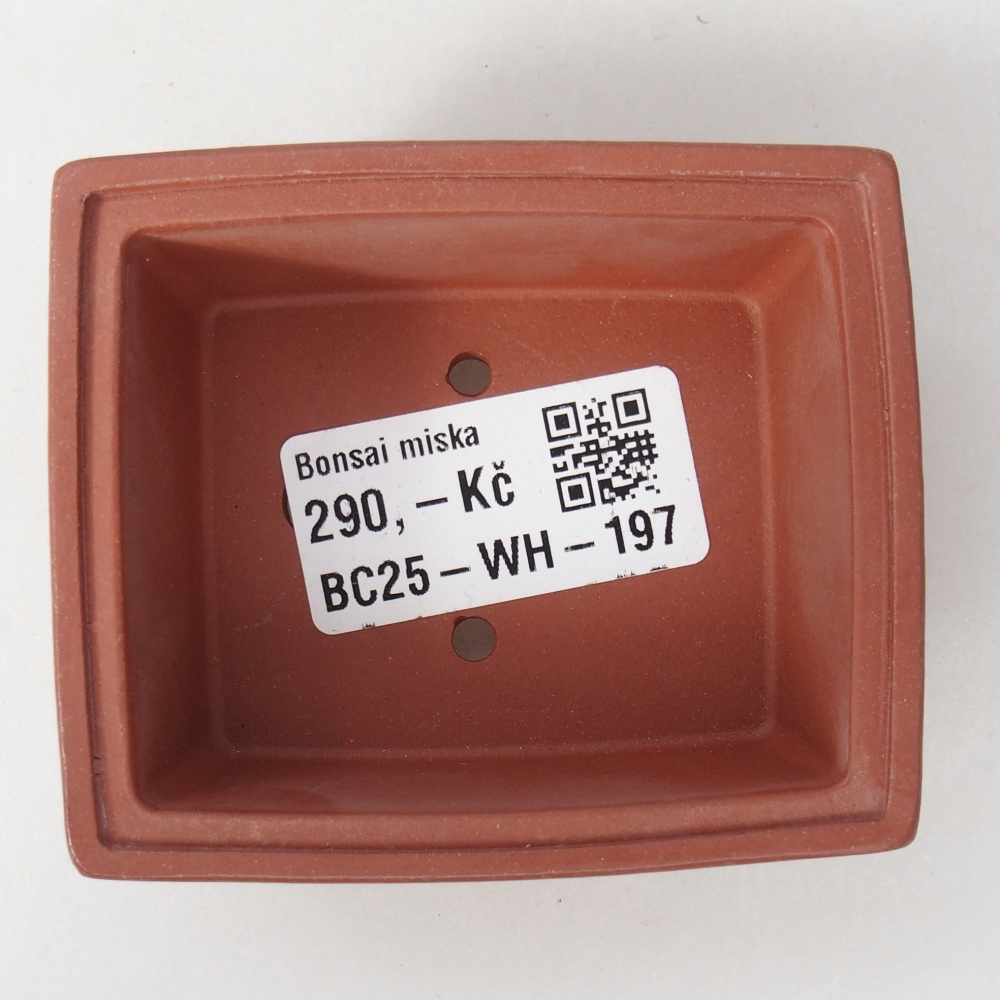 Mini bonsai bowl 7,5 x 6,5 x 3 cm, brick colour