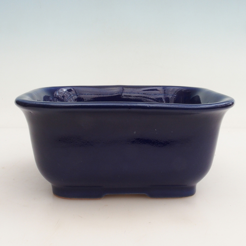 Bonsai bowl + saucer H36 - 17 x 15 x 7.5 cm. - blue
